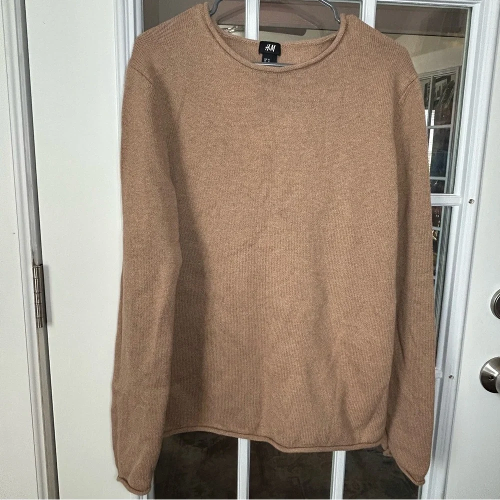 H&M Men's Camel‎ Rollneck Sweater Size XL